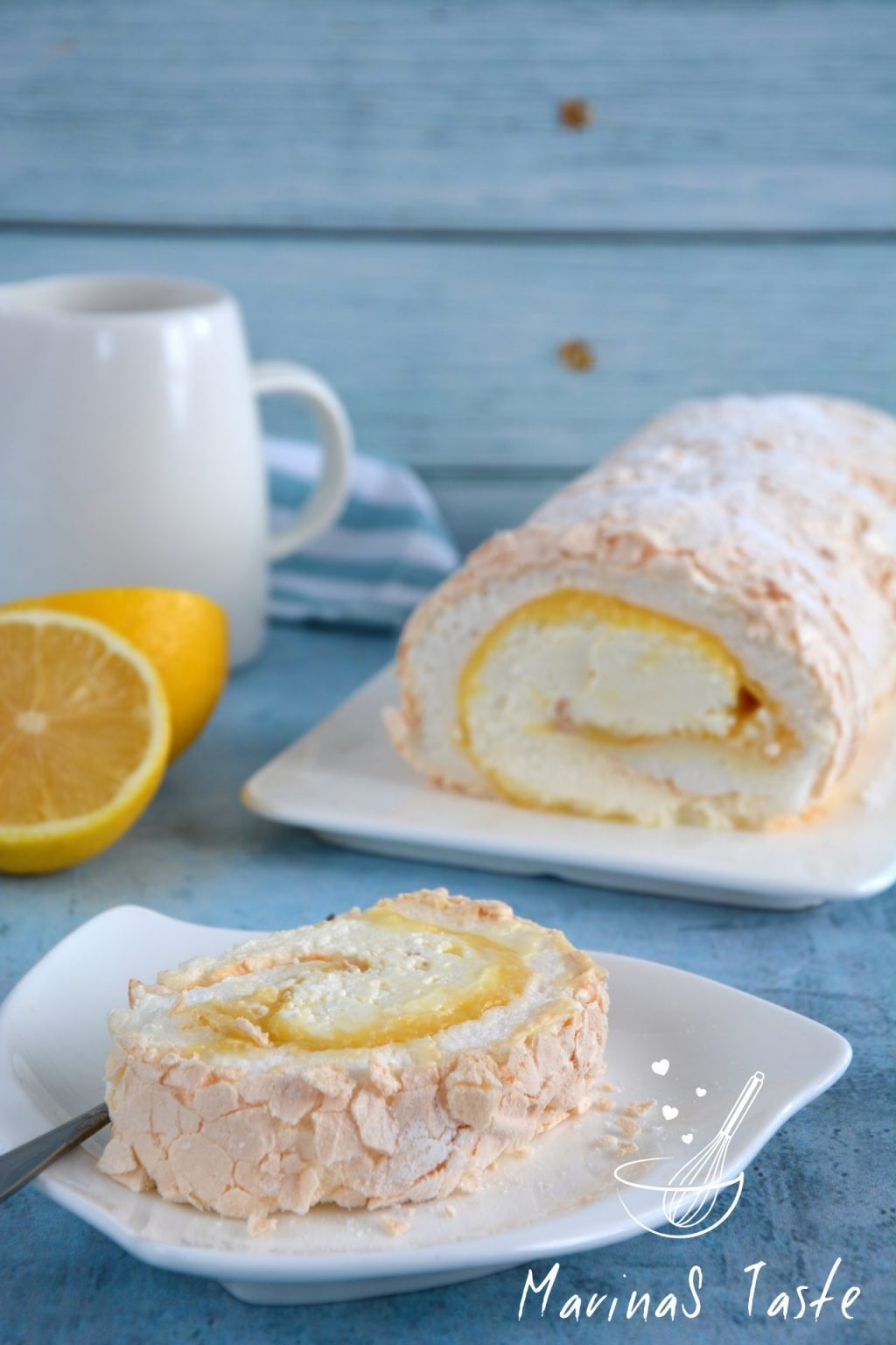 Limun beze rolat (Lemon meringue roll) - MarinaS Taste